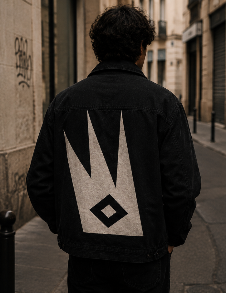 Symbole The Conspiracy au dos d’une veste