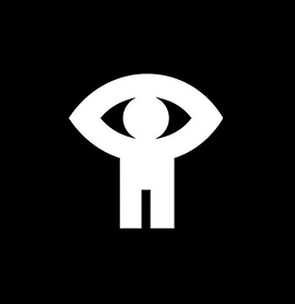 Référence symbole œil noir et blanc
